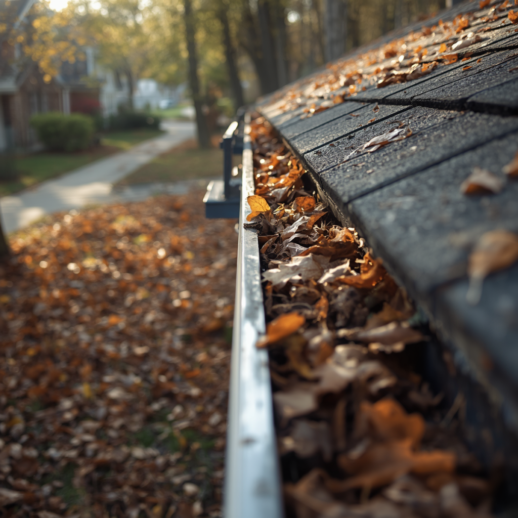 clogged gutters